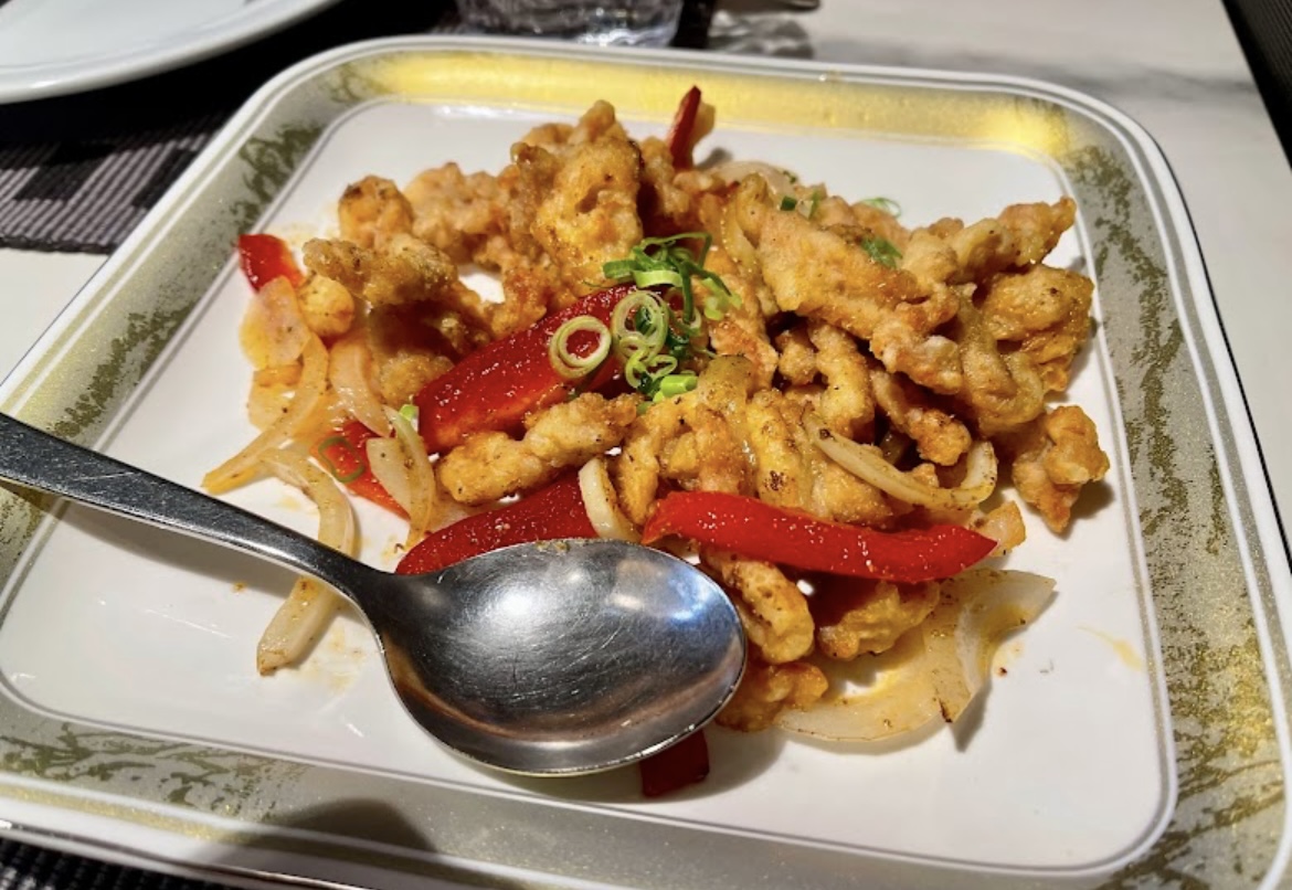 Pollo croccante con peperoni