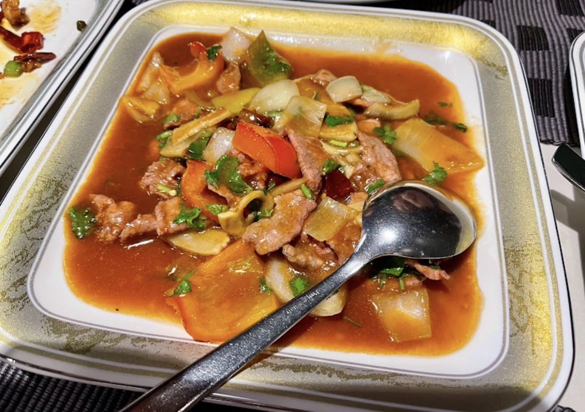 Maiale saltato in salsa agrodolce con verdure